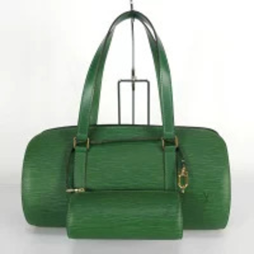 Louis Vuitton Soufflot Handbag Epi Leather Borneo Green